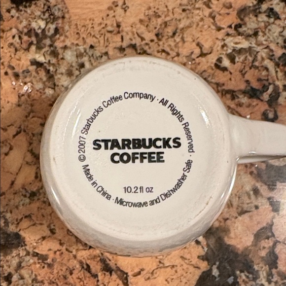 Starbucks White Coffee Mug with Green Logo - Picture 2 of 3